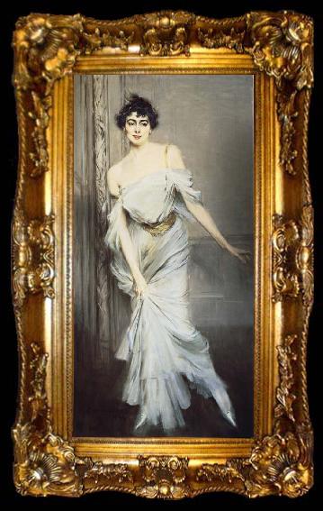framed  Giovanni Boldini Madame Charles Max, ta009-2